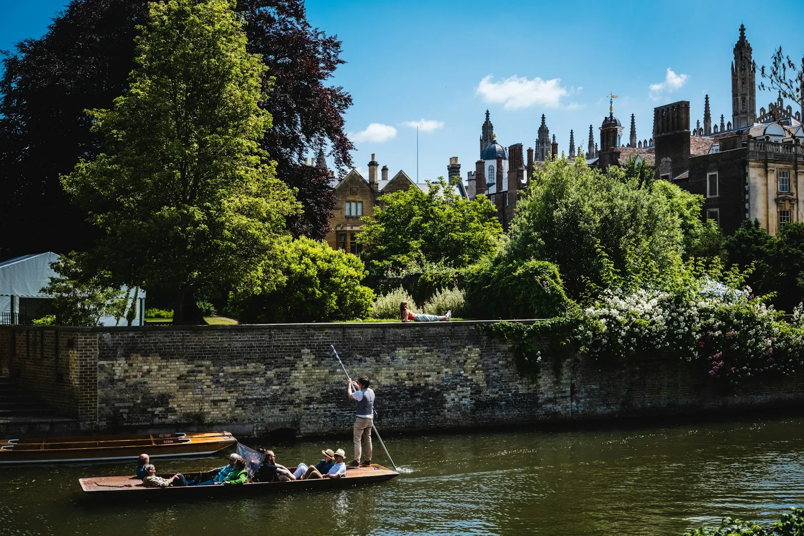 Punting on the River Cam — Cambridgeshire